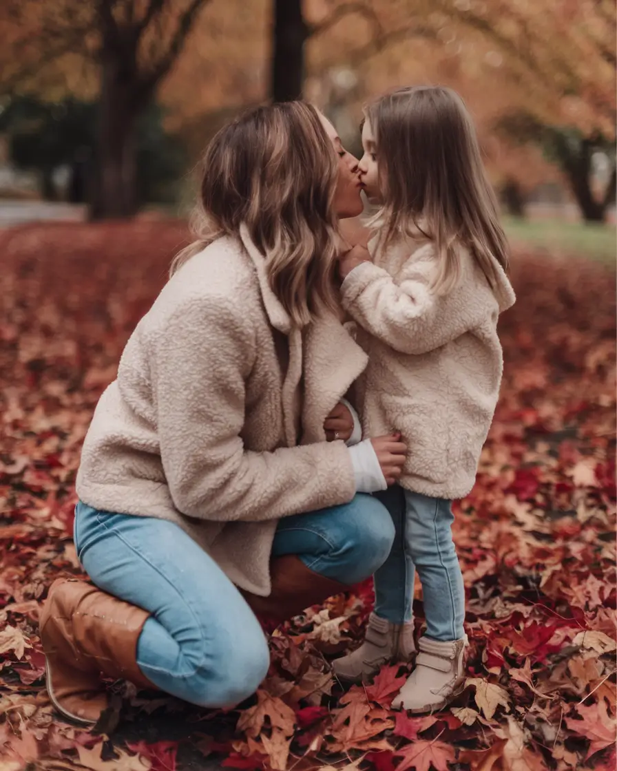 fall family photos outfits ideas Matching Teddy Coats for a Cuddled-Up Look