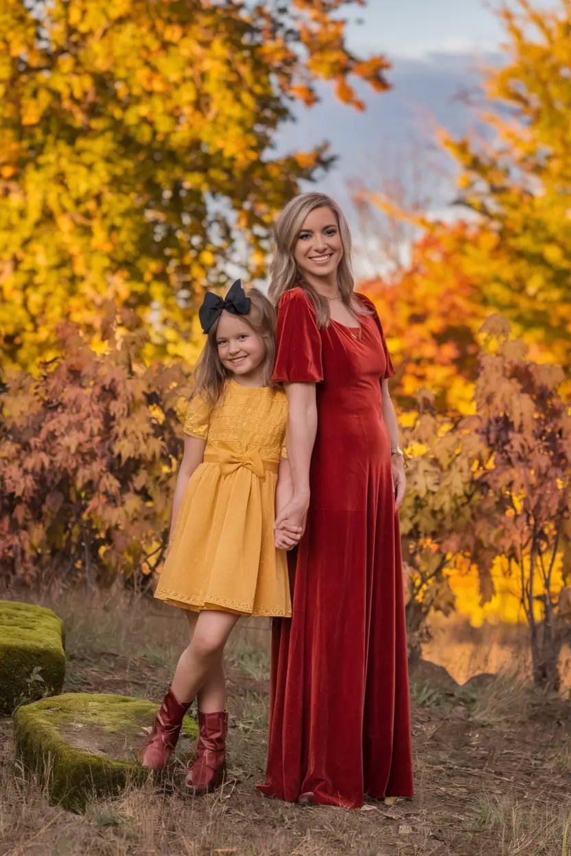 fall family photos outfits ideas Velvet & Sunshine Combo That Pops