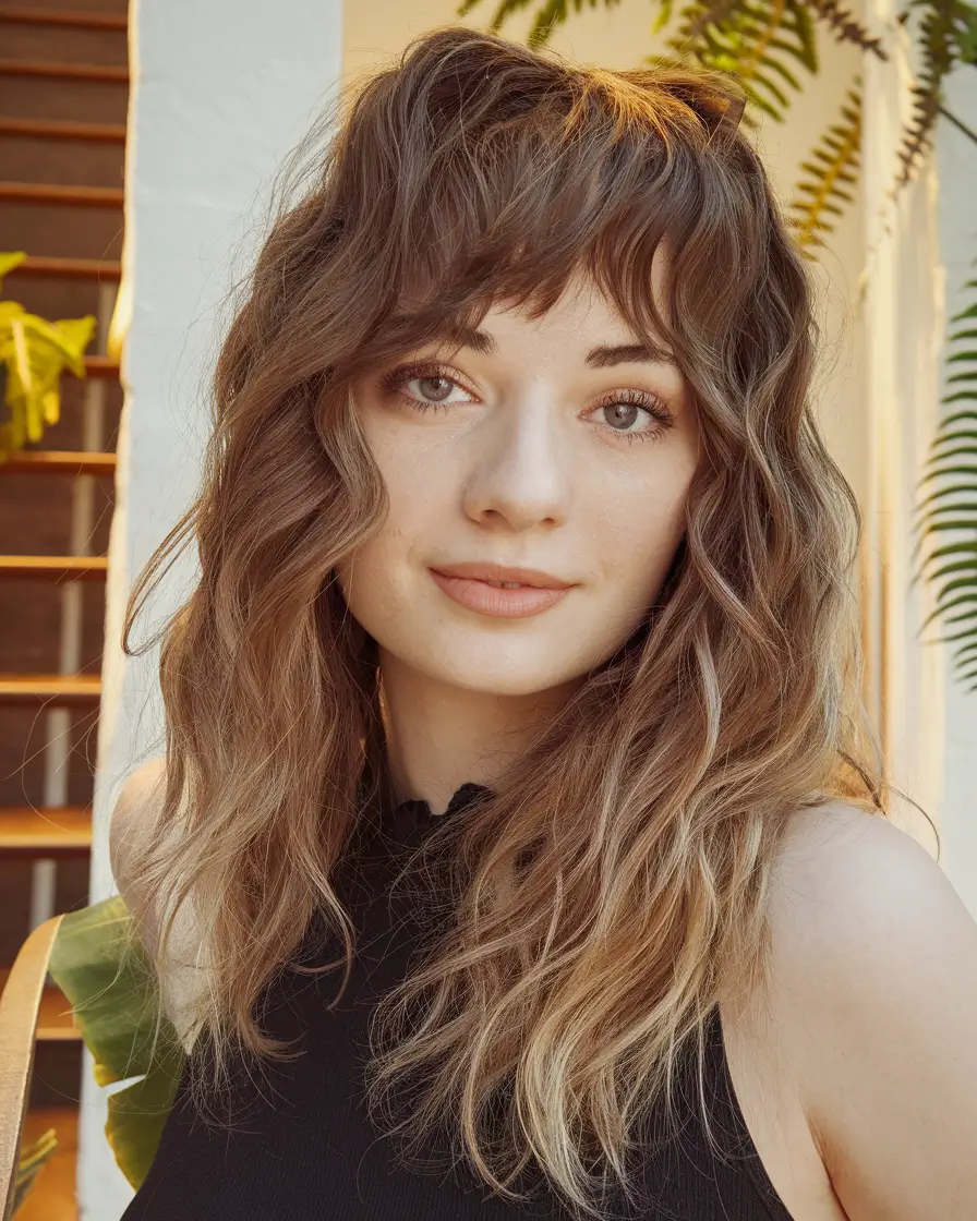 fall-hair-colors-2025-Layered-Brunette-with-Golden-Honey-Ends