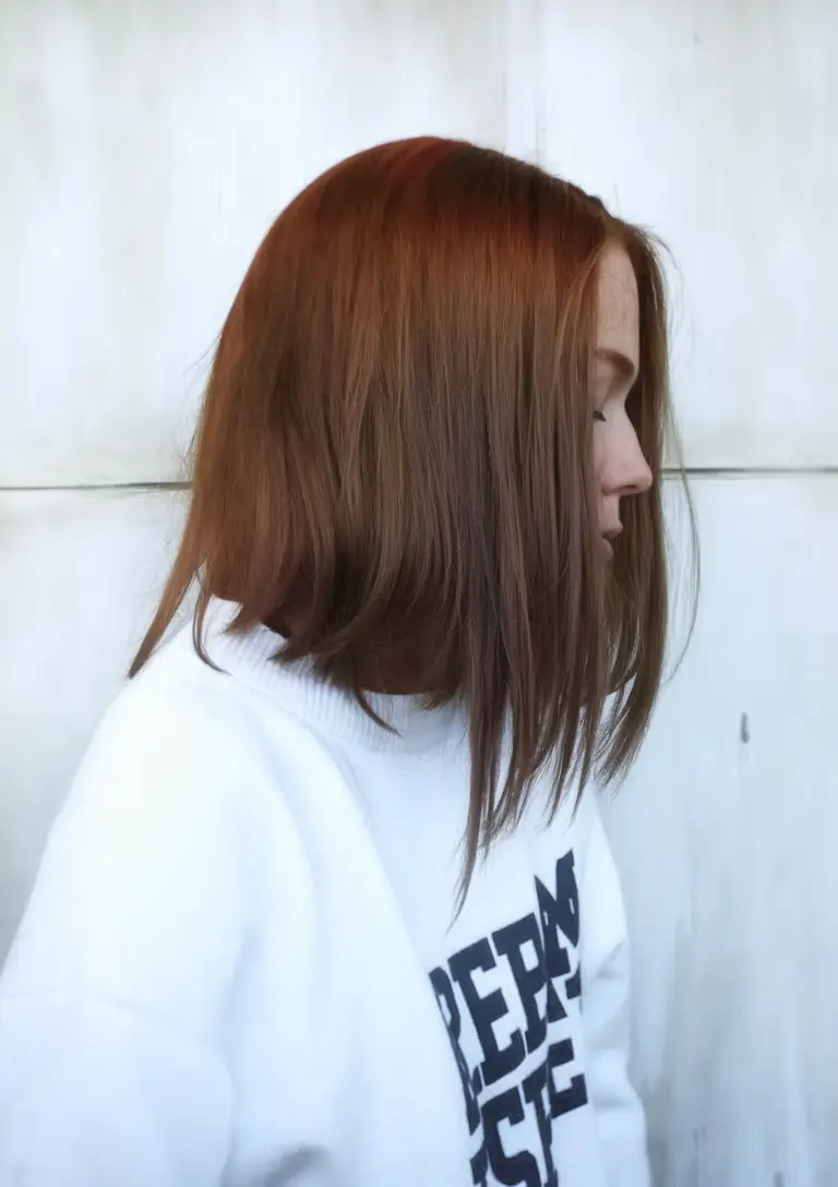 warm fall hair color light brown Toasted Brown Lob