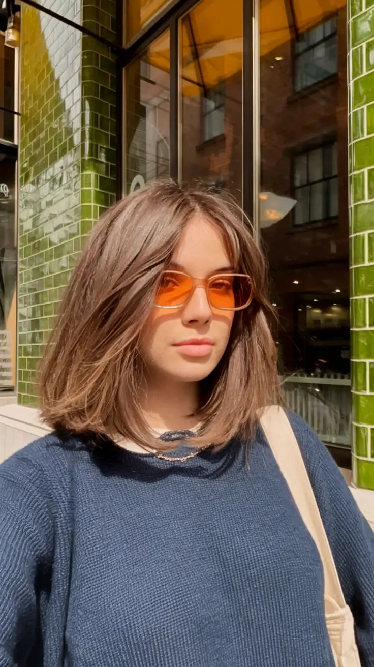 oval face haircuts medium Textured Shoulder-Grazing Cut with Volume