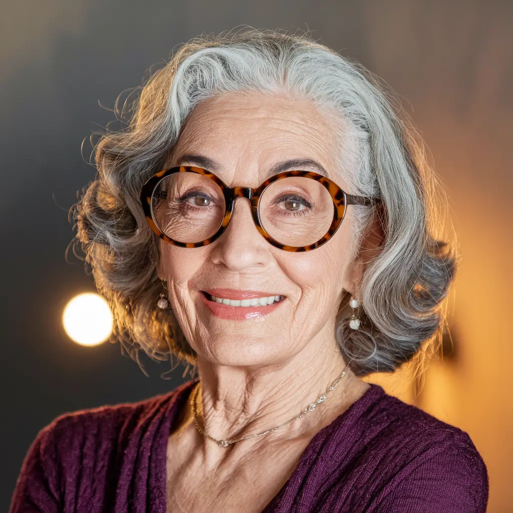 Fall haircuts for women over 60 Retro Curls with Modern Flair