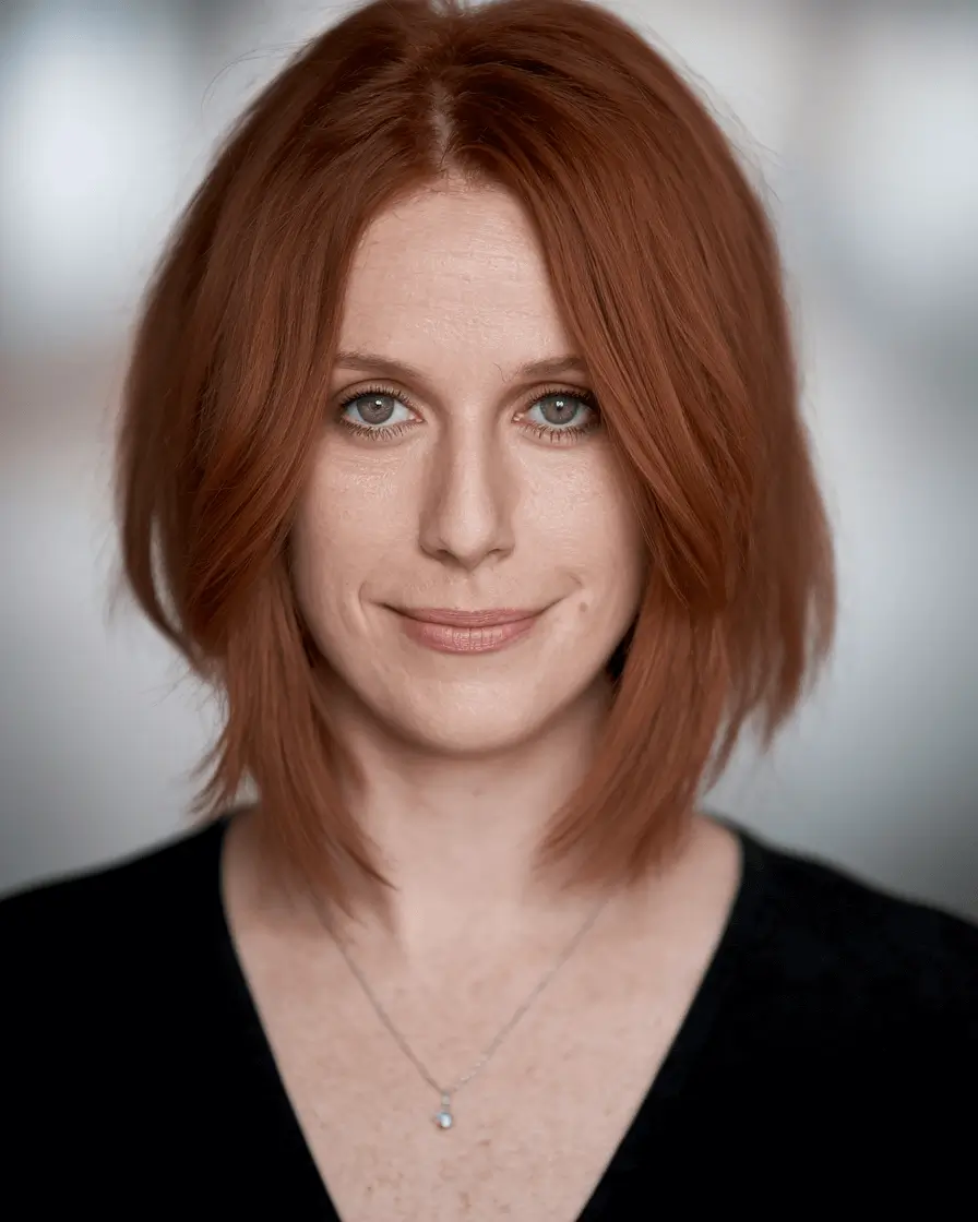 fall haircuts 2025 long layers Soft Layered Lob in Copper Red