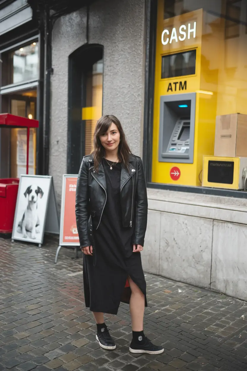 layering for fall outfits ideas 2025 Rebel Layering with a Feminine Edge