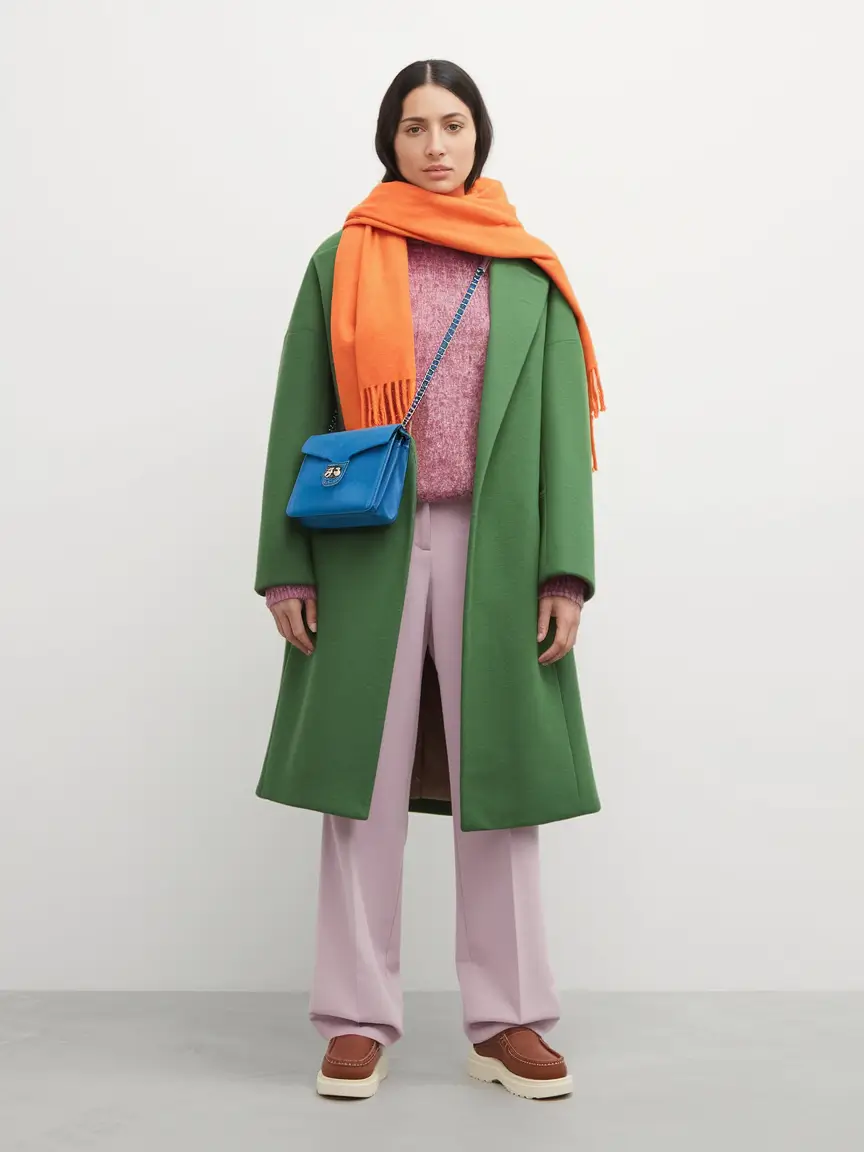 layering for fall outfit ideas Color-Blocked City Chic