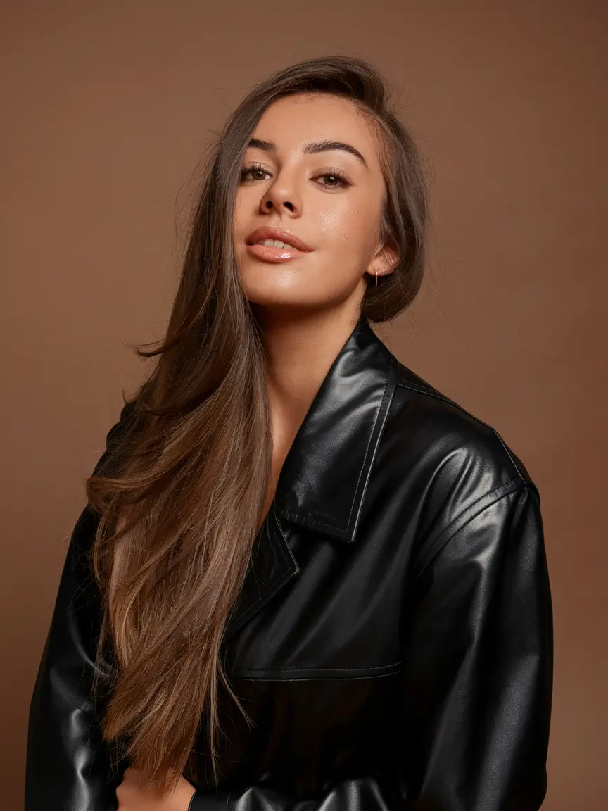 hairstyle for long haircut+Straight and Sleek with Subtle Flicked Ends