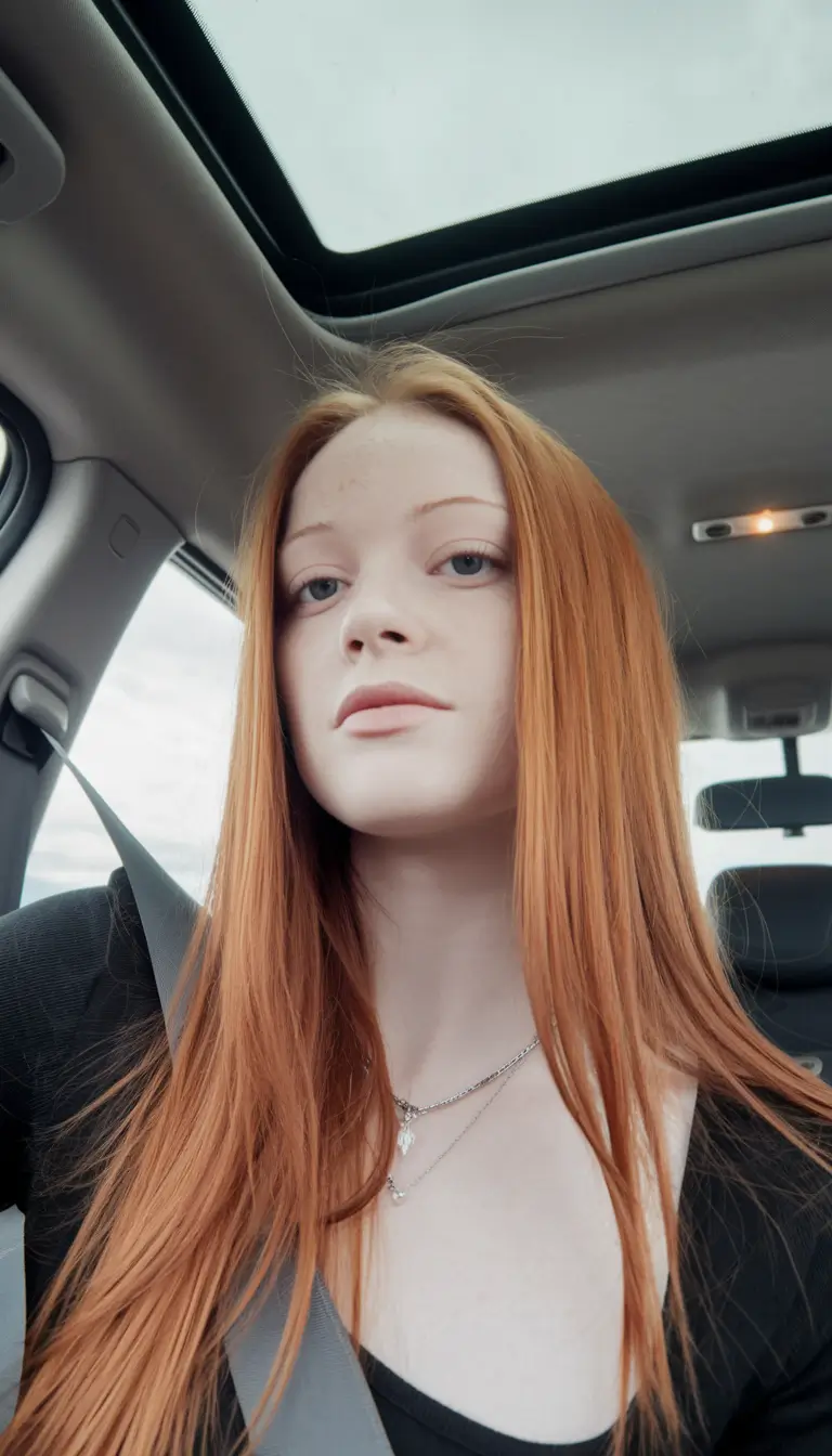 Fall hairstyle long hairs Sleek Auburn Length with Minimal Layers
