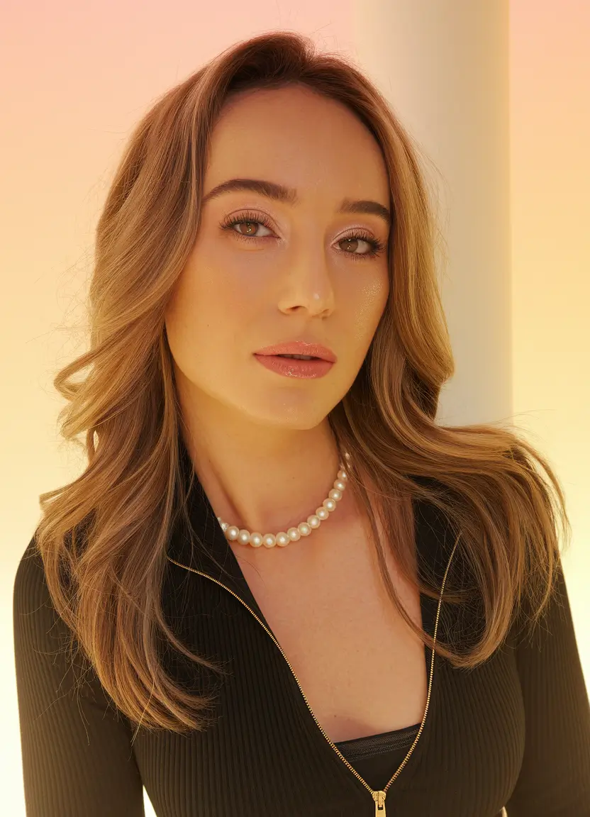 fall hairstyle for medium hair Blonde Luxe Layers with Face-Framing Softness
