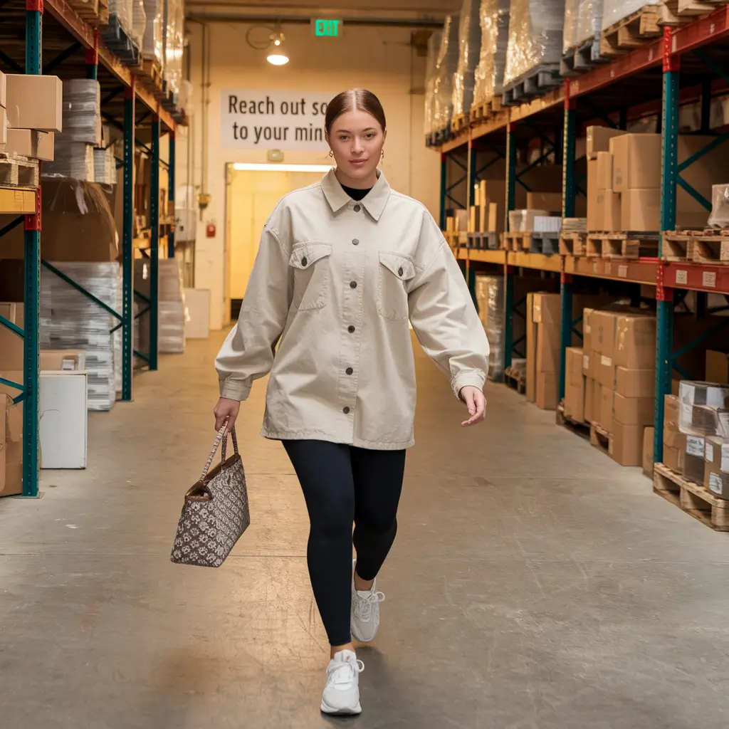 midsize fall outfits casual Warehouse Cool with Effortless Street Style