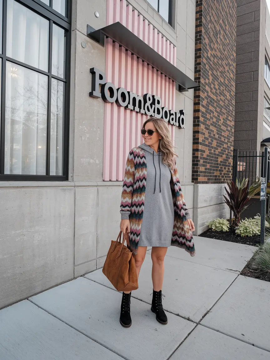 midsize fall outfits casual Playful Layers with a Touch of Nostalgia