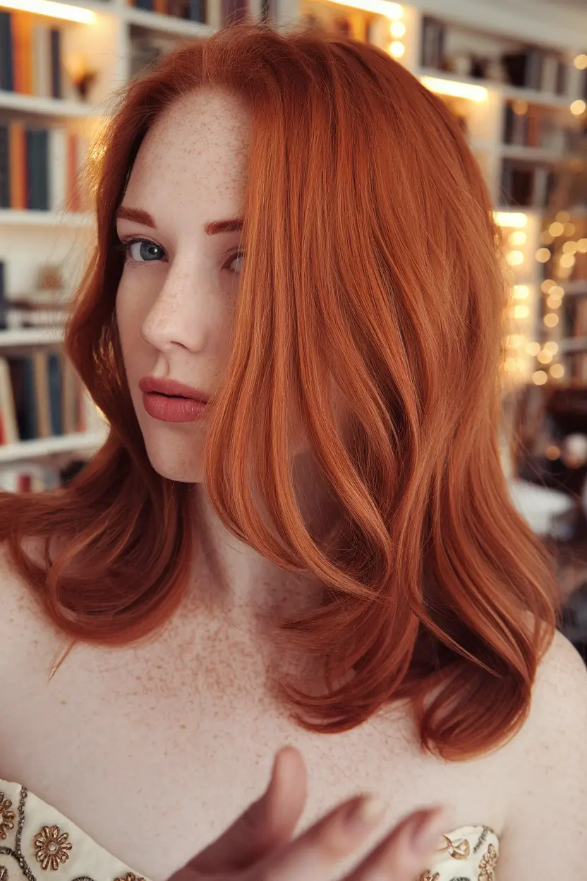 fall red hair color autumn layers