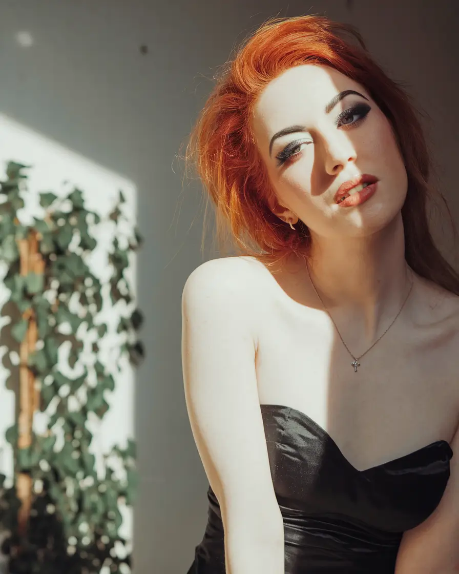 fall red hair color Candlelight Auburn with a Sultry Edge