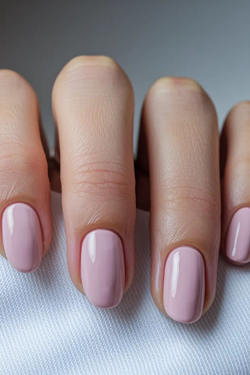 Fall Nail Color Ideas for Women Over 60 Blush Nude for a Clean and Timeless Look