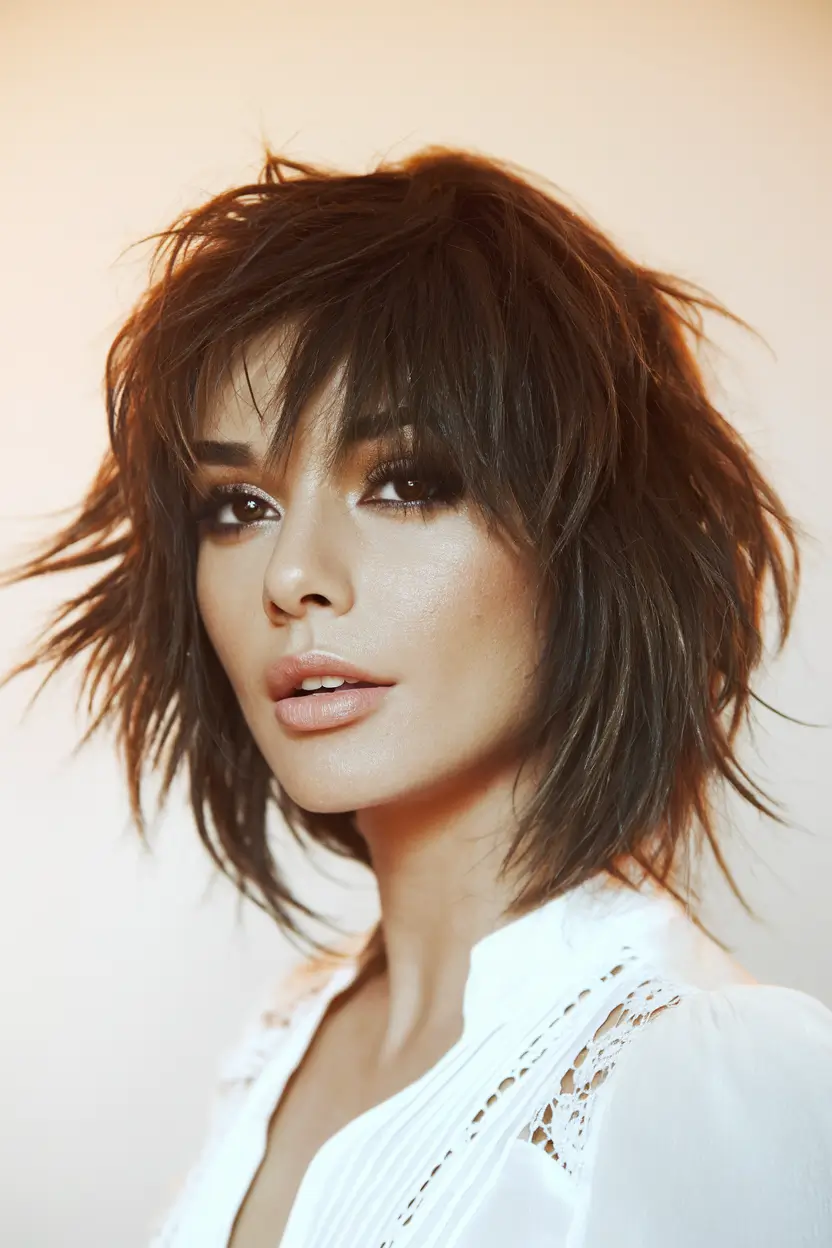 september haircut Textured Shag Revival