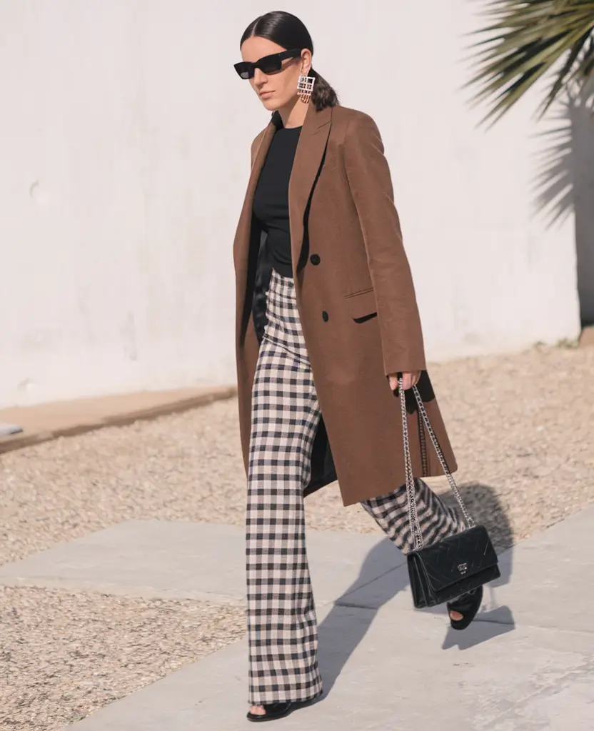 fall office outfits for women 2025 Pattern Play and Polished Layers