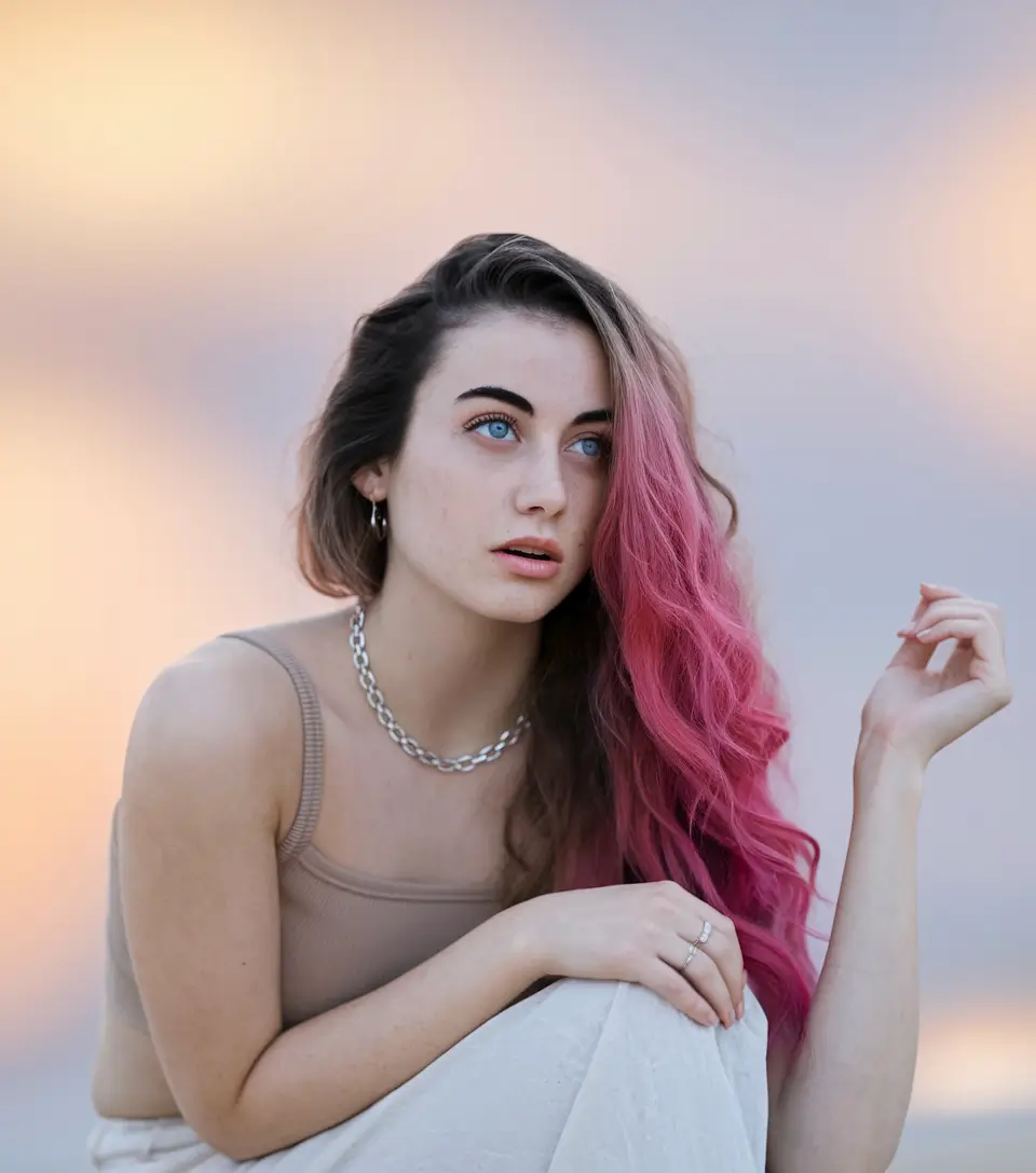 fun fall hair colors for brunettes Soft Raspberry Glam with a Side Part
