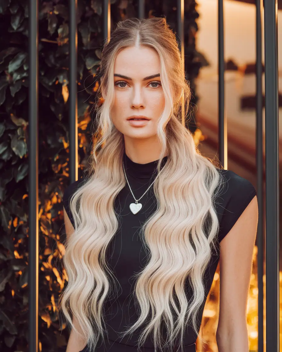 Soft Autumn Haircuts for 2025 Boho Blonde Waves with Root Shadow