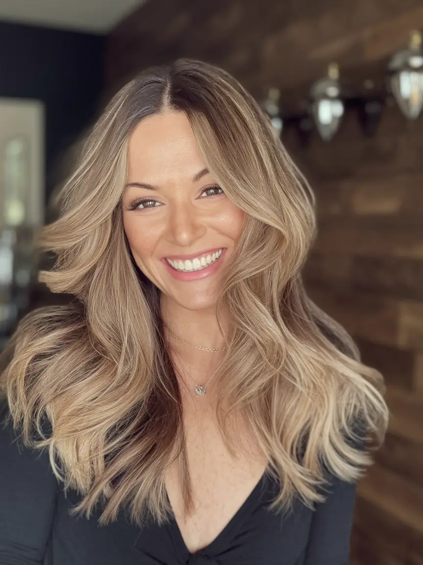 Soft Autumn Haircuts for 2025 Golden Rooted Blonde with Airy Texture