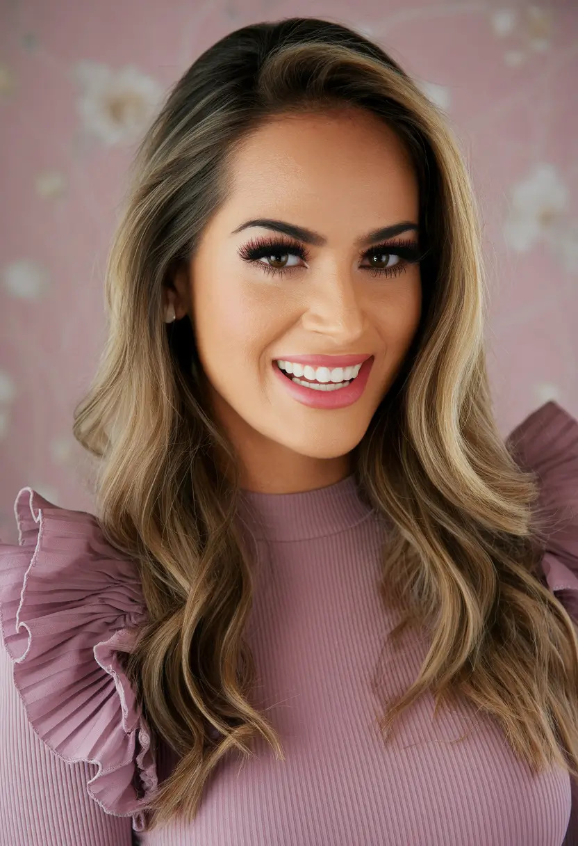 Soft Autumn Haircuts for 2025 Light Mocha Waves with Dimensional Highlights