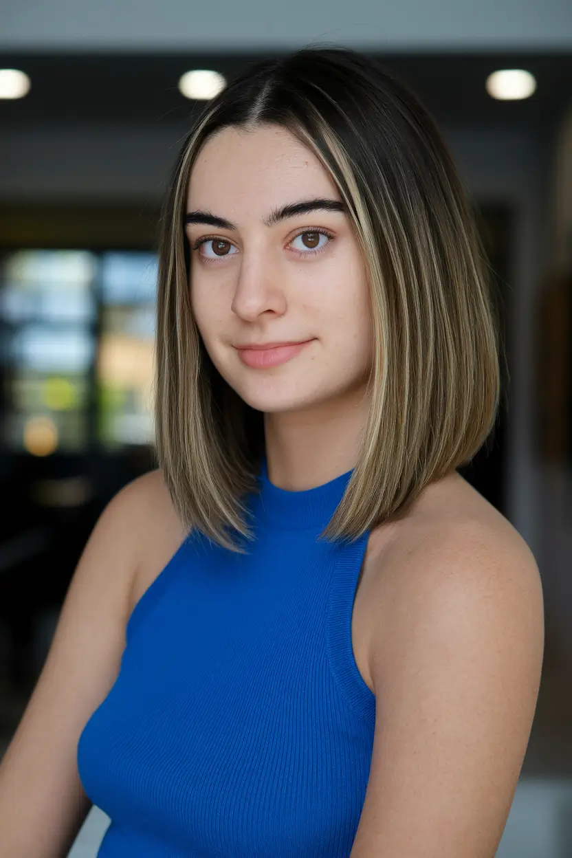 Soft Autumn Haircuts for 2025 Chic Precision Bob with Face-Framing Brightness