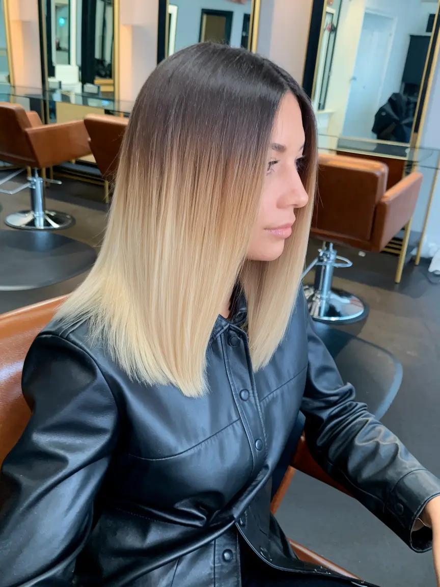 Soft Autumn Haircuts for 2025 Sleek Ombré for a Fall Glow-Up