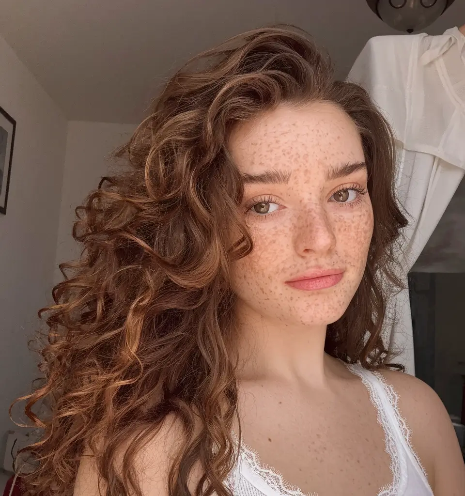 caramel autumn hair colors Curly Caramel Chocolate Curls with Auburn Depth