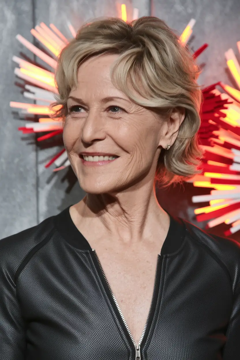 Fall haircuts for women over 50 Modern Feathered Layers with Side-Swept Volume