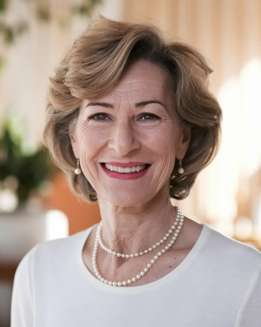 Fall haircuts for women over 50 Curled and Volumized Vintage-Inspired Bob