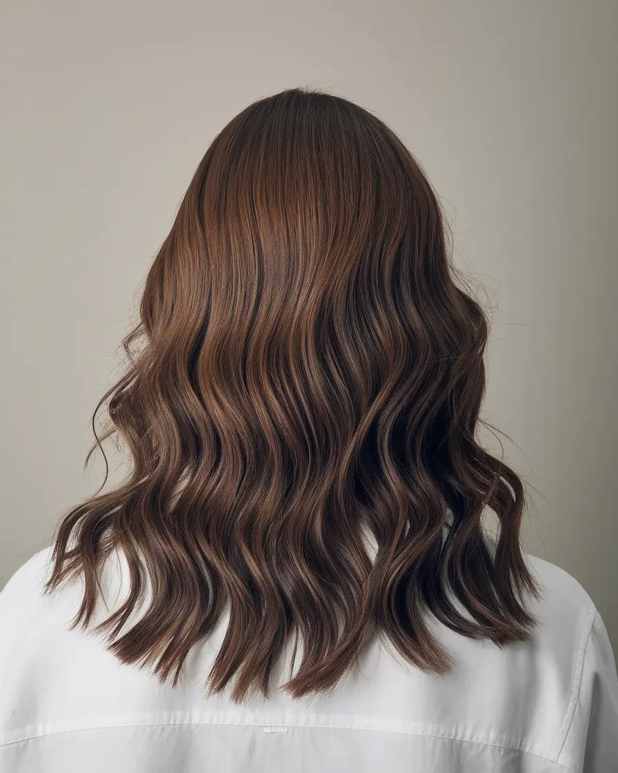 fall-brunette-hair-color-shoulder-length-soft-brunette-waves