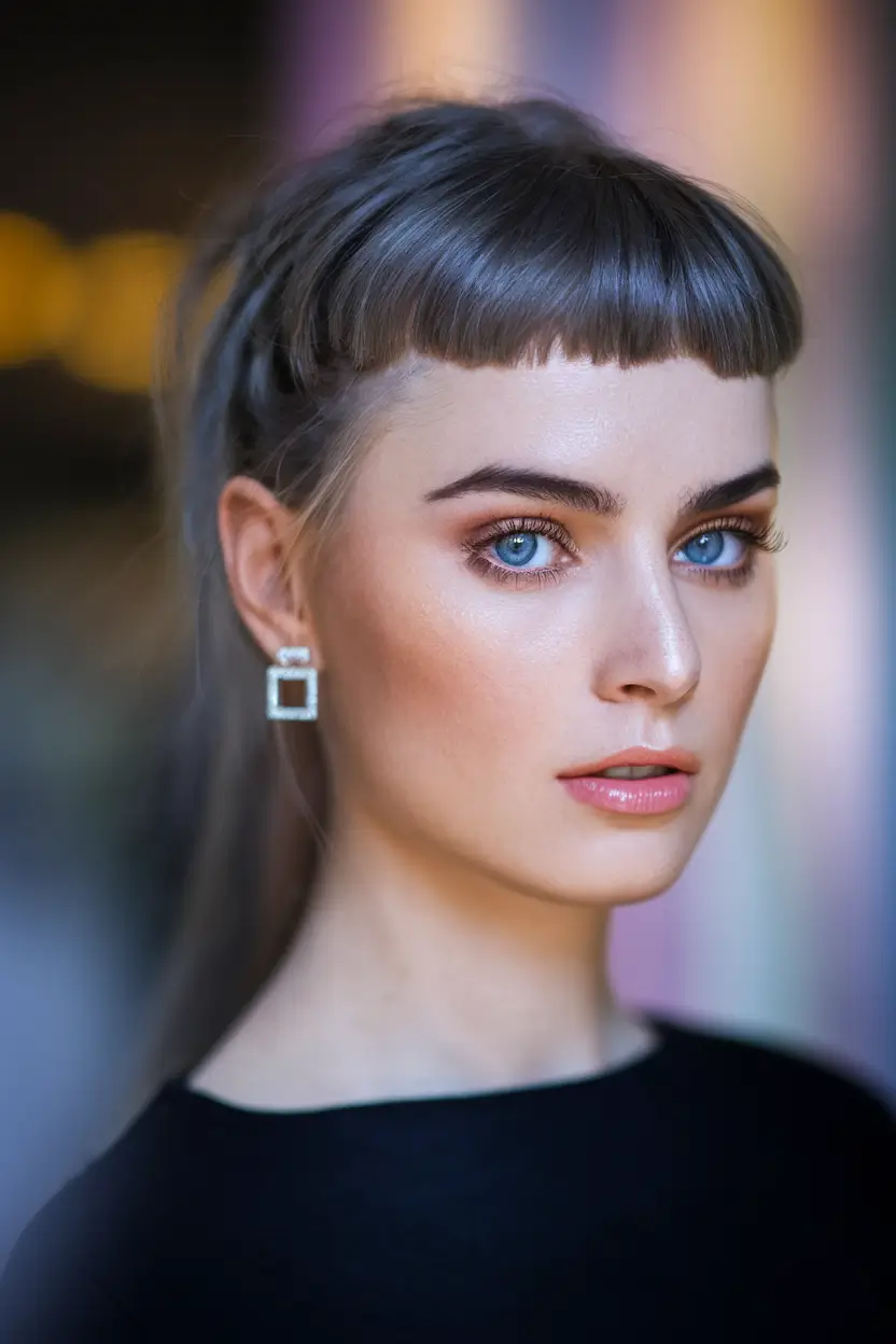 fall-brunette-hair-color-fair-skin-graphite-brunette-with-micro-fringe-drama