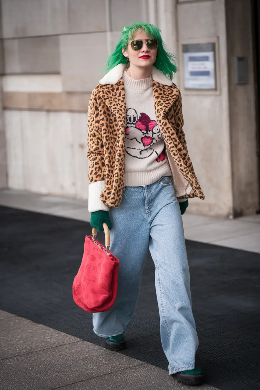 nyc fall outfits aesthetic Cartooncore Meets Cozy Glam