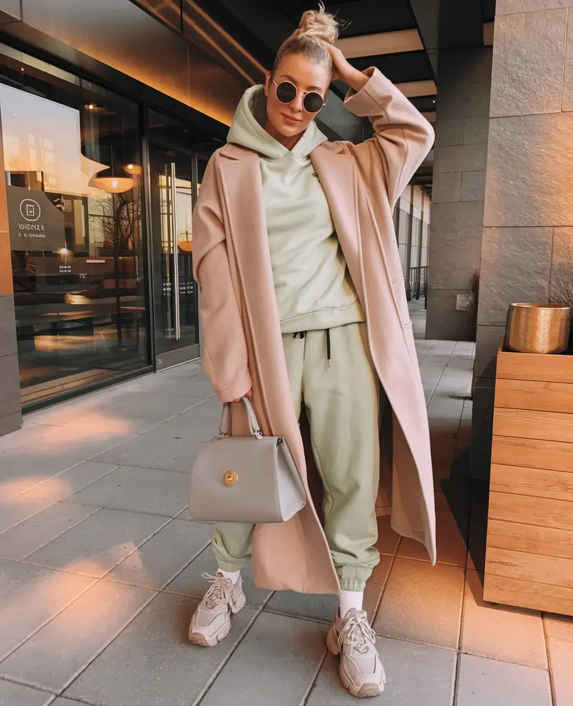 trendy fall outfits 2025 summer+Chic Athleisure with a Soft Luxe Twist