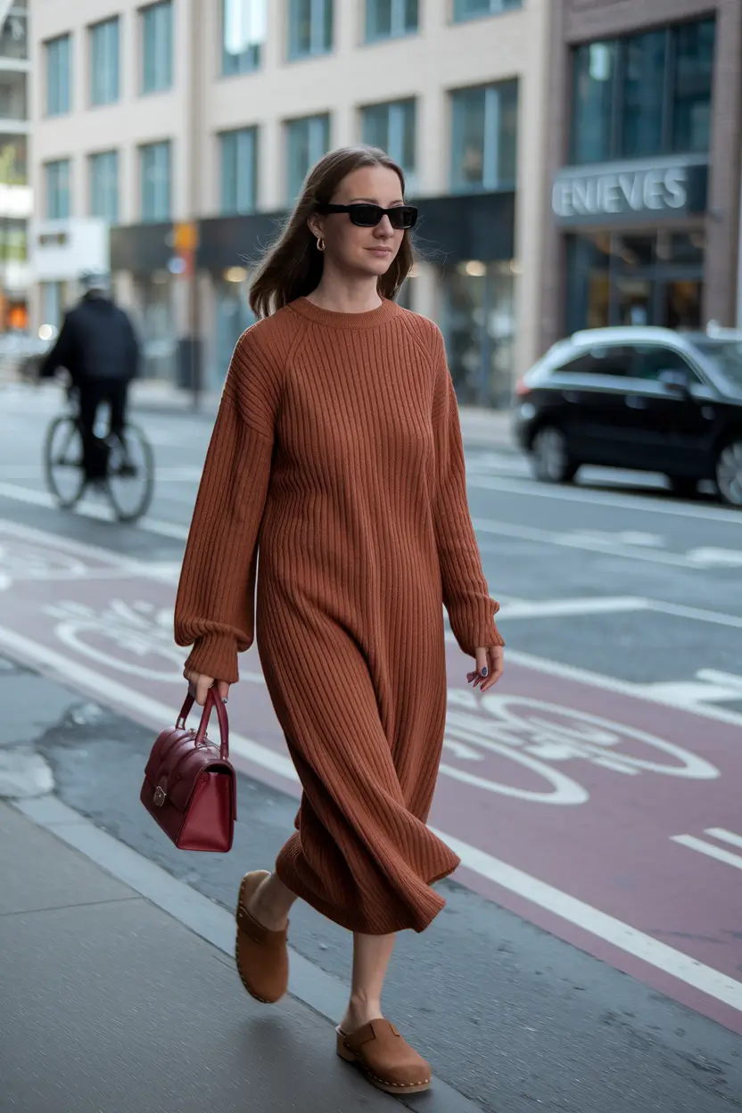 2025+Knit Dress with Unbothered Energy