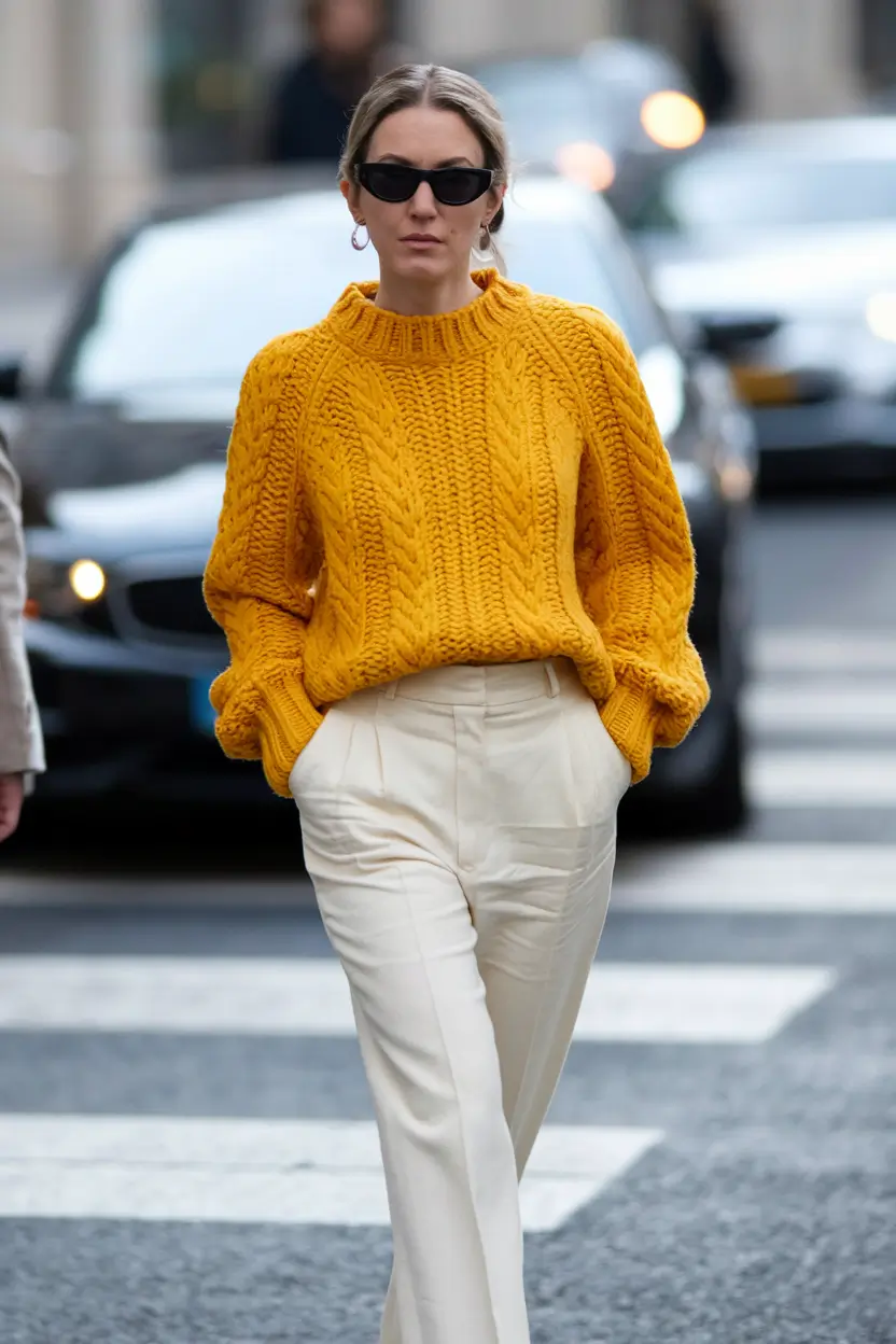 2025 amazon+The Golden Knit That Glows in Traffic