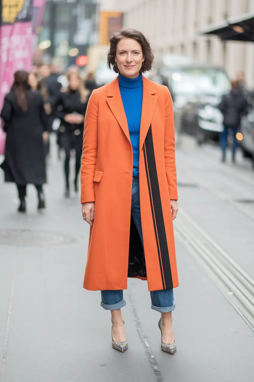 warm fall outfits ideas 2025 The Bold Workwear Remix