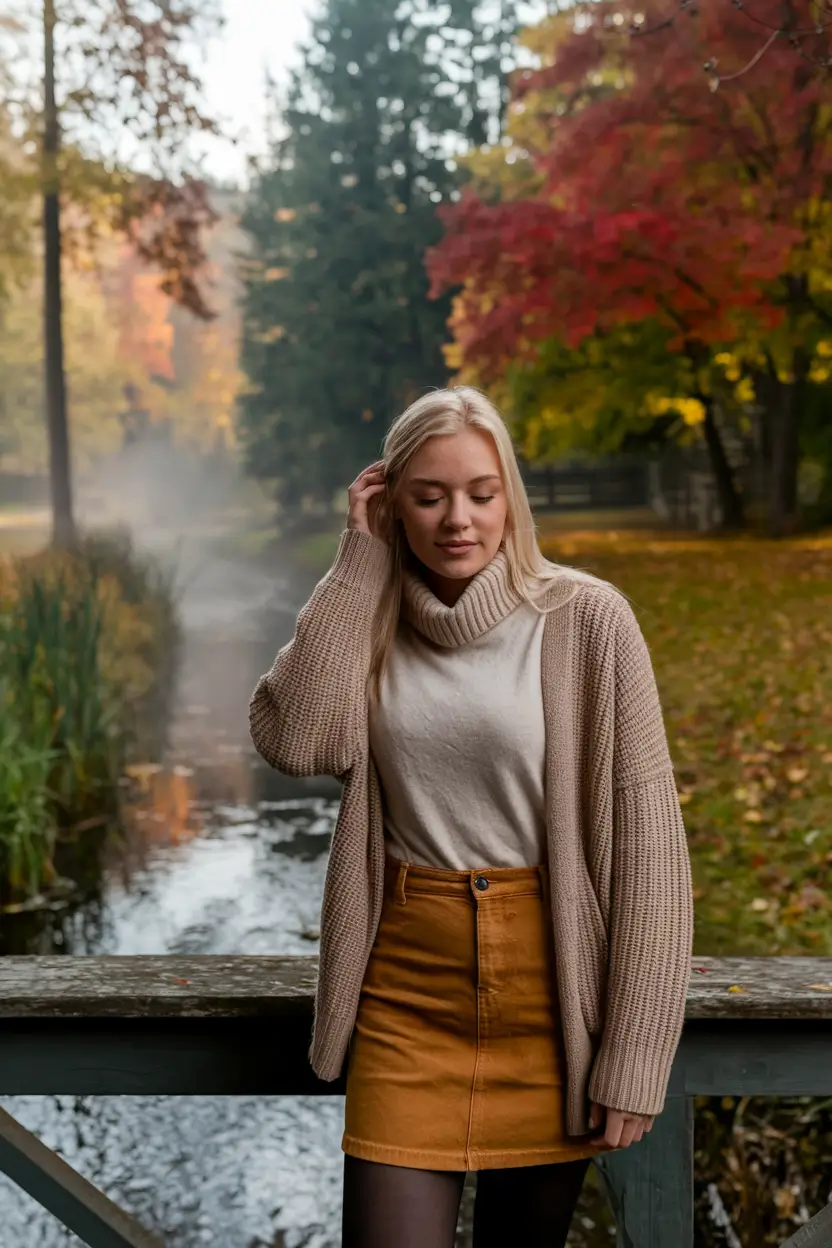 warm fall outfits ideas 2025 Golden Hour Softness for Weekend Wanders
