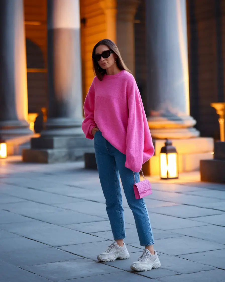 Scandanavian-street-Bubblegum-Pink-and-Easy-Denim