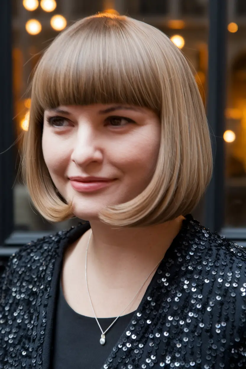 fall bob hairstyles cut and color short bangs