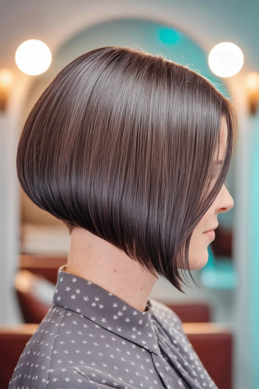 fall bob hairstyles straight Glossy Graduated Inverted Bob