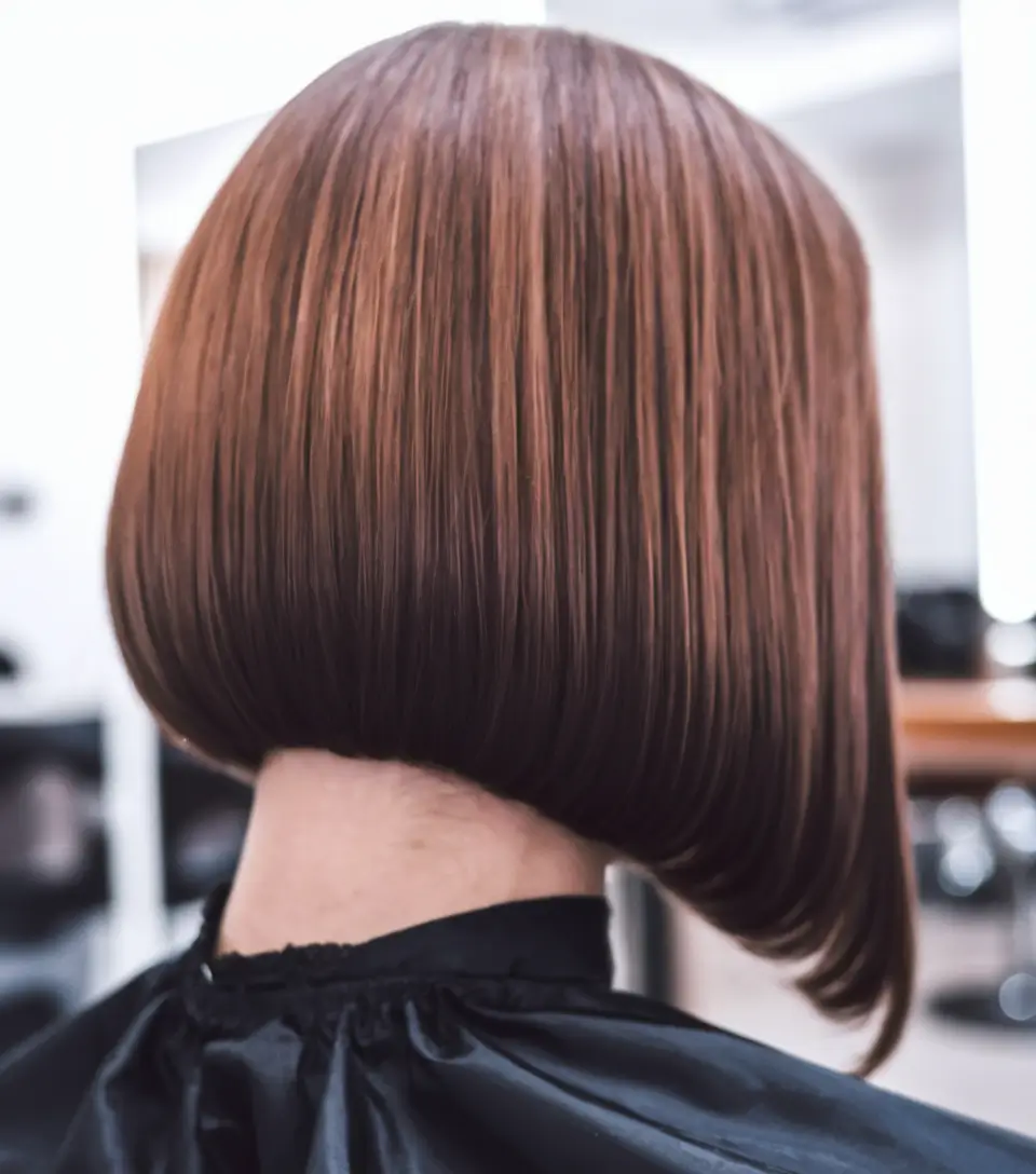 fall bob hairstyles cut and color short Cinnamon Chestnut Classic Bob