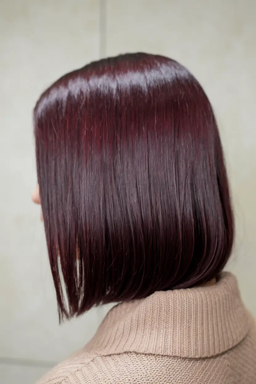 Burgundy Hair Inspiration for the Fall Season 2025 – Glass-Shine Wine Bob