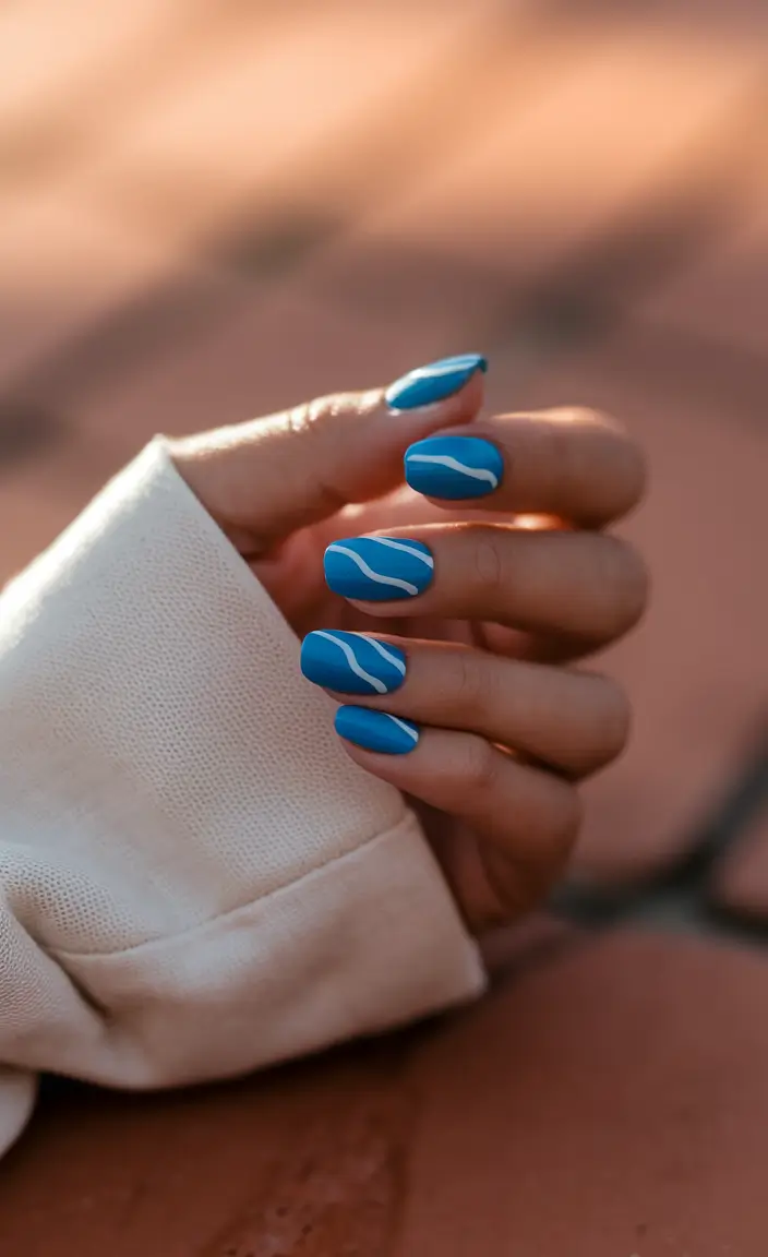ideas short blue+Blue Waves on Matte