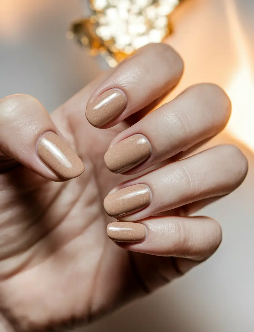 fall gel nails brown+Toffee Beige Comfort