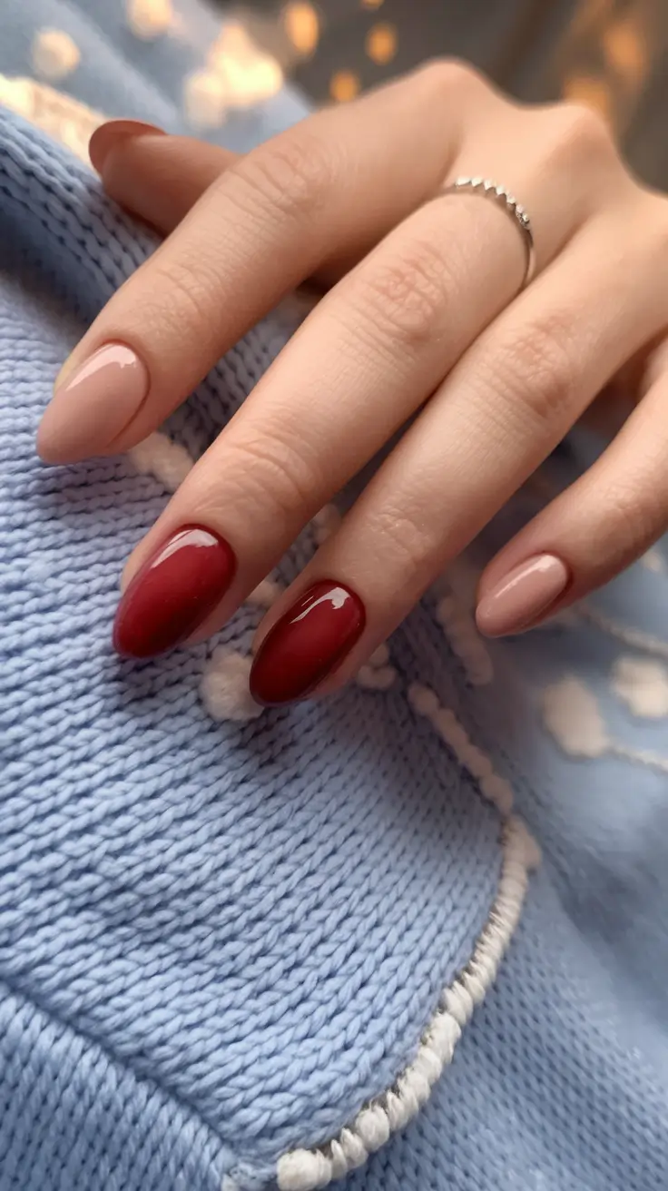 ideas short red+Cherry Dipped Accent