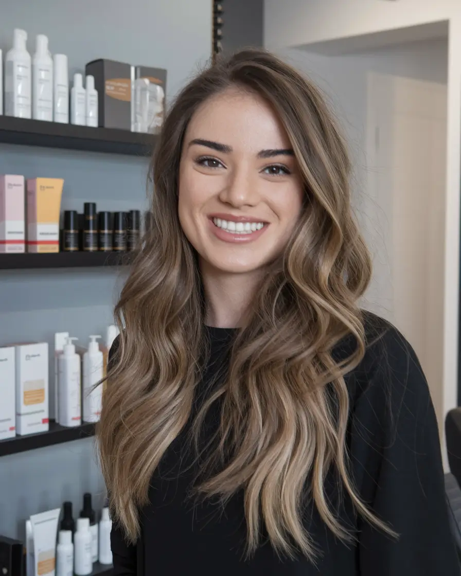 Cute and Easy Hairstyles for Fall Season 2025 Soft Fall Waves with a Natural Finish