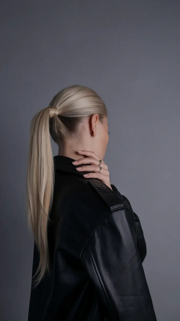 cute fall hairstyles Polished High Ponytail