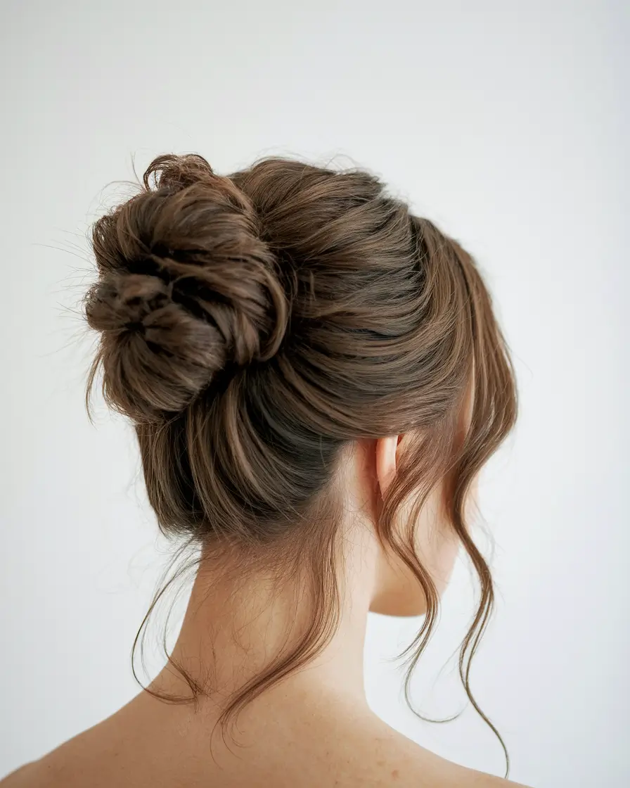 cute fall hairstyles Romantic Tousled Bun