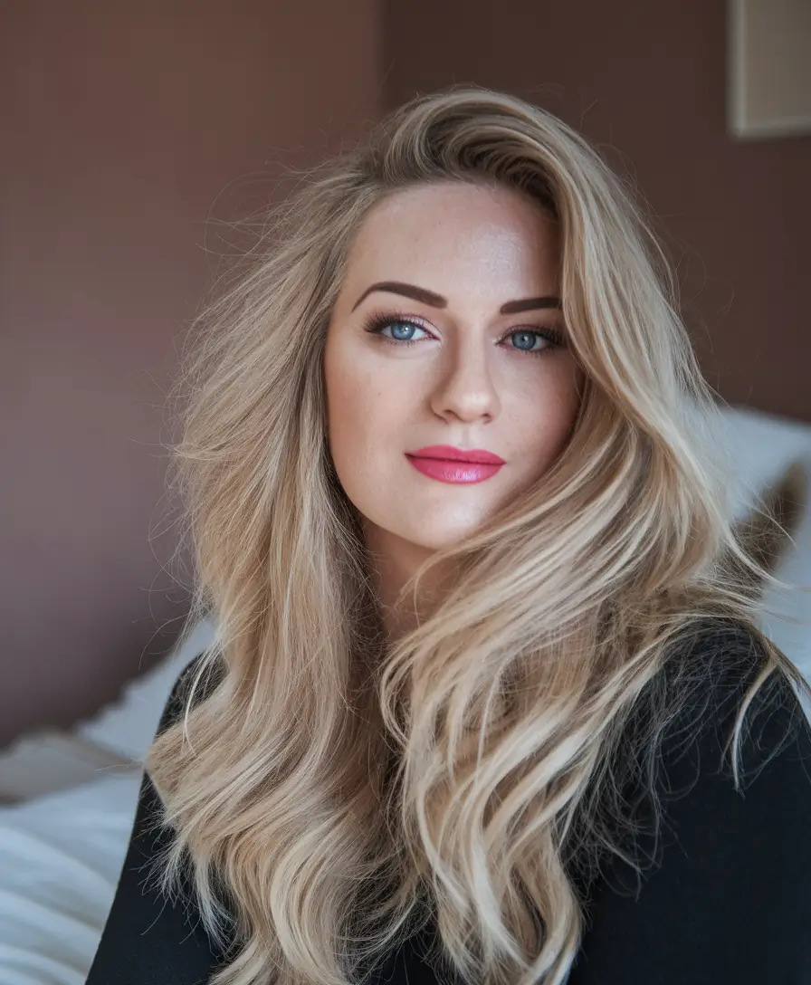 cute fall hairstyles Voluminous Blonde Glam