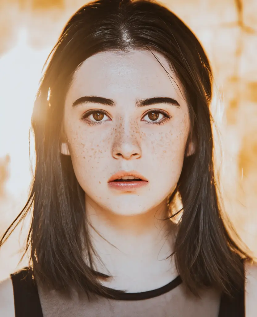 medium hairstyles for round faces Dark Collarbone Layers with Soft Taper