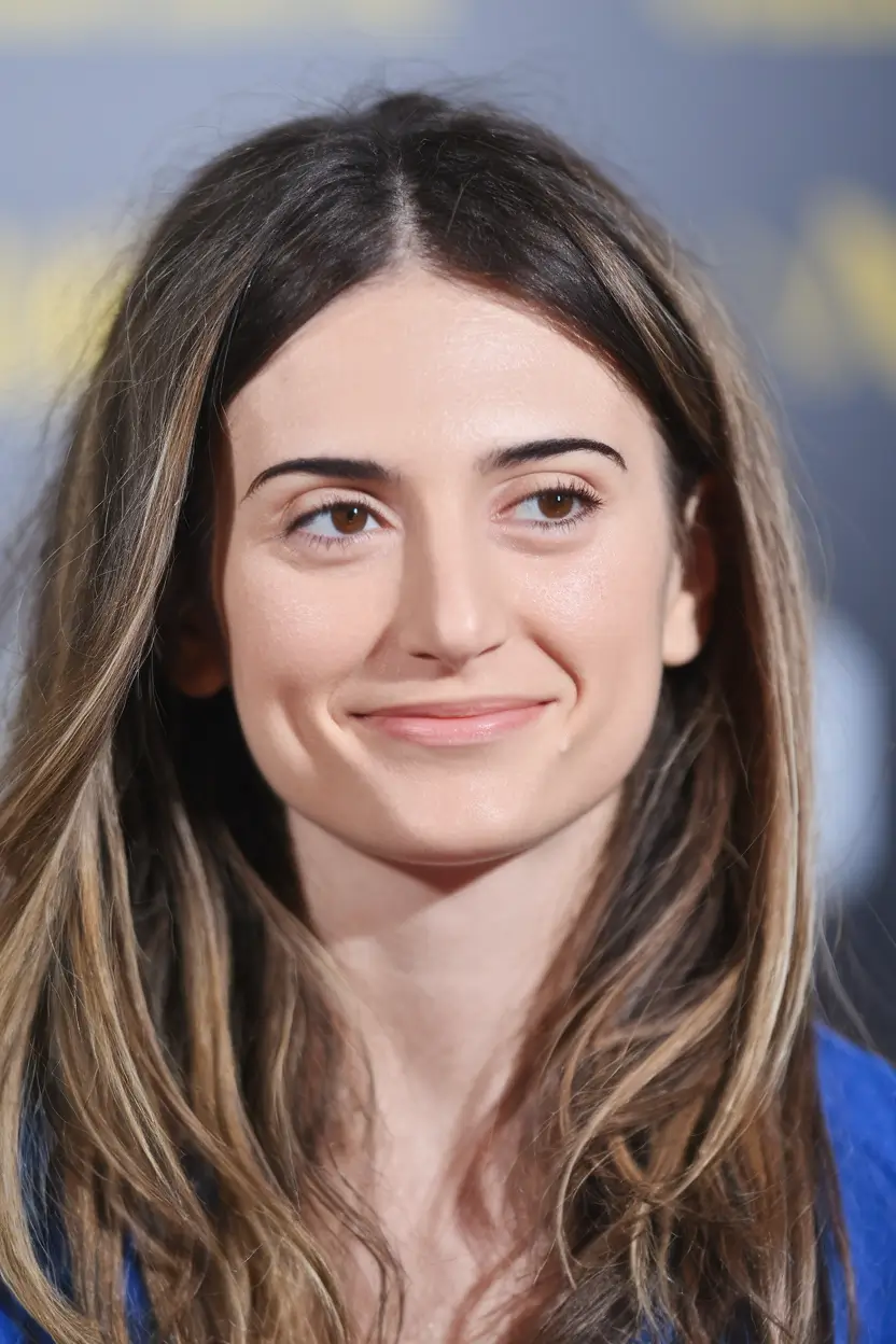 long hairstyles for round faces Soft Long Layers with Middle Part